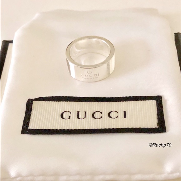 Gucci Jewelry - New Authentic Gucci Trademark Logo 6mm Ring Size 6